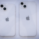 A photo of the two iPhone 14s